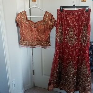 Indian ladies suit for wedding/indian parties.